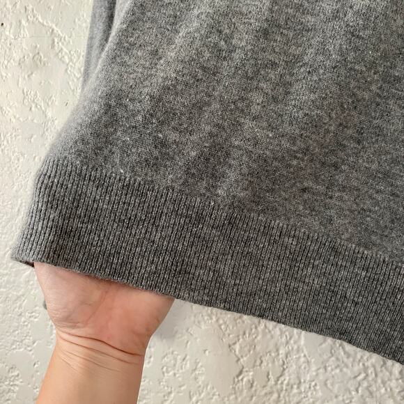 Nova Kasmir Fine 100% Cashmere Gray Long Sleeve Lightweight Sweater X Small XS - Picture 4 of 7